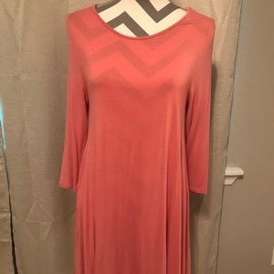 🌻Quarter length sleeve SALMON/PINK dress 🌻